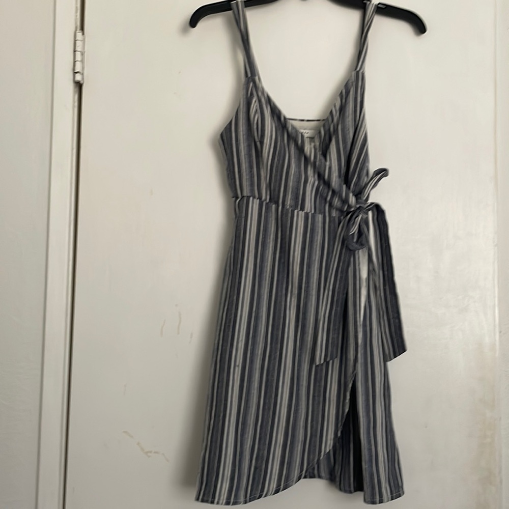 Blue strappy dress